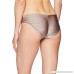 PilyQ Women's Tan Basic Ruched Bikini Bottom Full Swimsuit Sandstone B079NJD4Q4